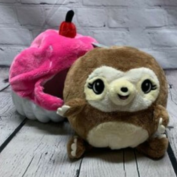 NEW Justice Undercover Squishable Plush in Disquise 7" Shelby Sloth in Cupcake - Picture 2 of 2